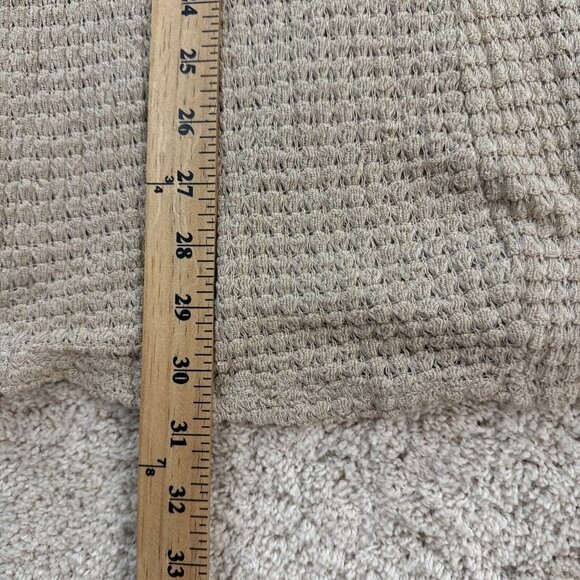 ColdWater Creek Sweater Cardigan Duster Womans 1X 18 Open Front Tan Stretch Knit - Picture 11 of 16